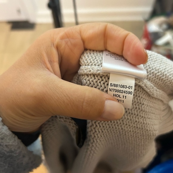 Banana Republic Light Gray Cotton Button Front Cardigan - Picture 3 of 5